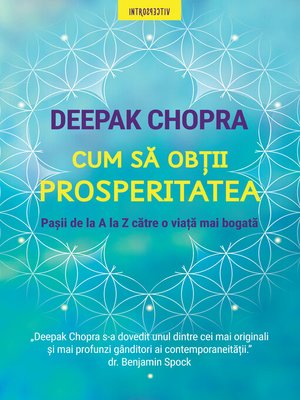 cover image of Cum Sa Obtii Prosperitatea